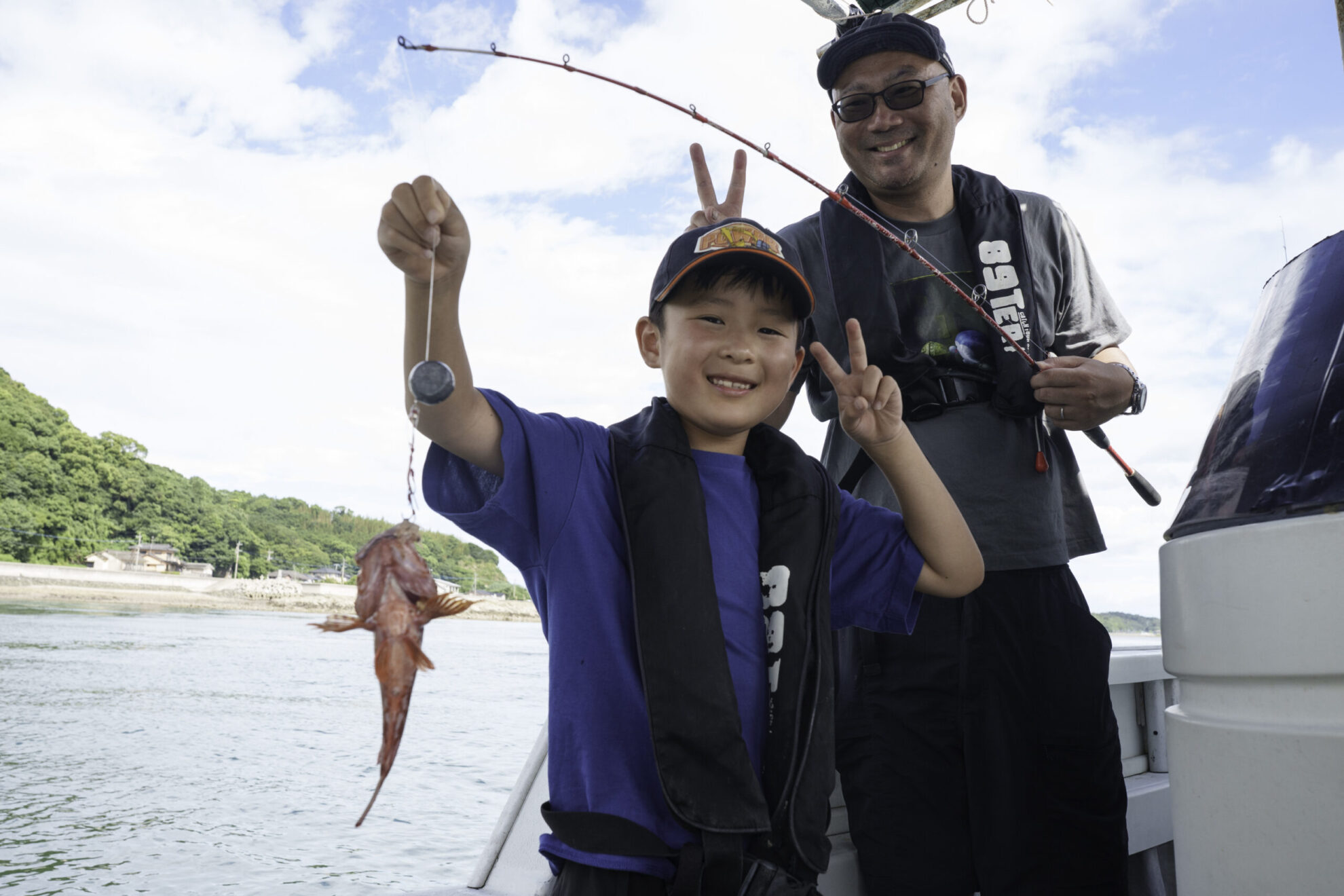 天草で子どもと船釣り体験